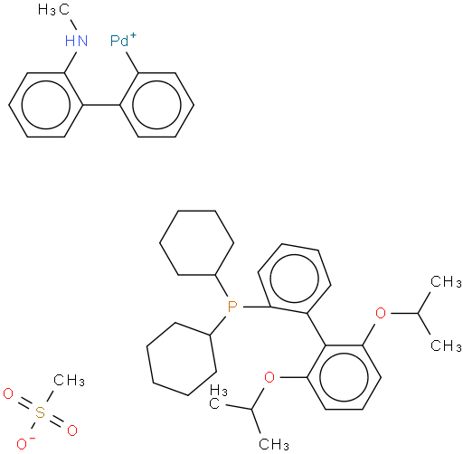 甲烷磺酸(2-二环己基膦基-2'',4'',6''-三-异丙基-1,1''-联苯基)(2''-氨基-1,1''-联苯-2-基)钯(II)
